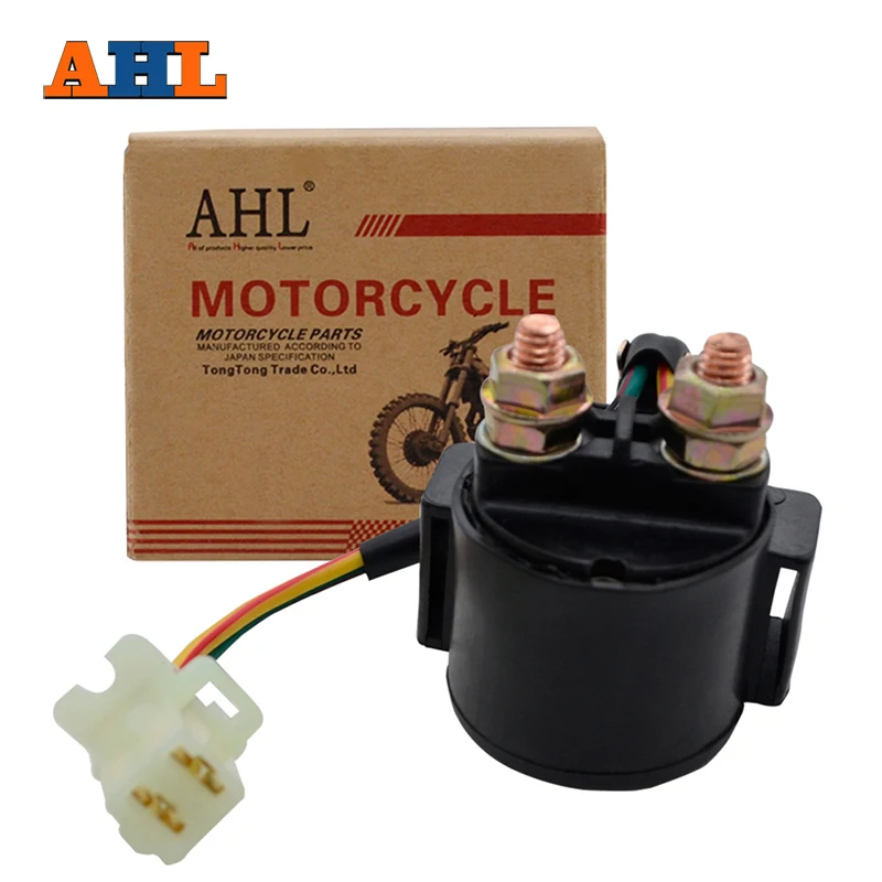 Solenoide Relè Avviamento Moto Ahl Per Yamaha Raptor 80 Yfm80 02-08 Snoscoot Sv80 Motoslitta 88-90 Srx250 Srx 250 87-88