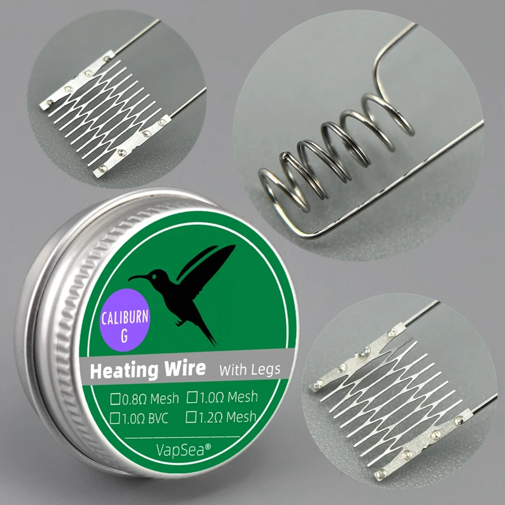4 Tipi Di Resistenza Al Riscaldamento Filo Tool Head Coil Un2 Meshed-H Con Gambe 0.8/1/1.2Ohm Mesh/Dual Bvc Per Caliburng Gk2/G2/Koko Prime