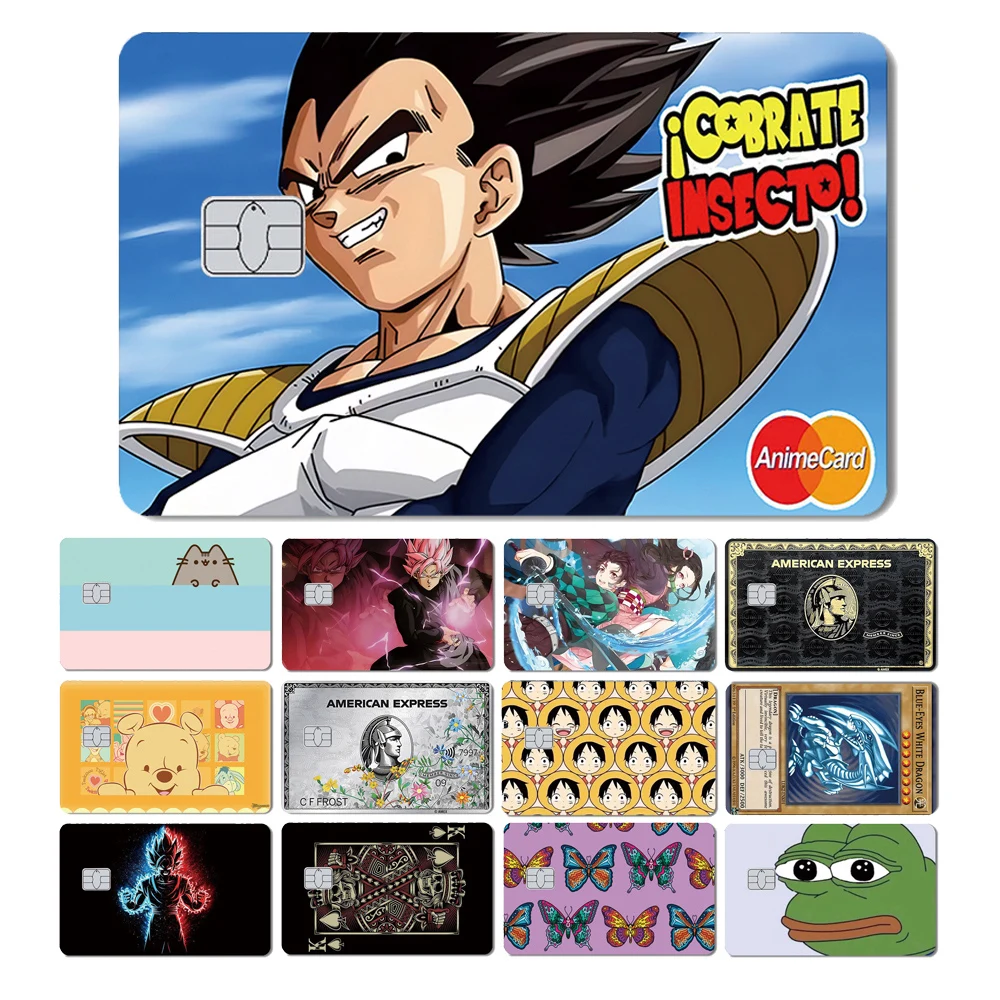 Anime Cartoon Blue Eys Dragon Pvc Credit Debit Bank Card Bus Card Film Skin Sticker No Fade