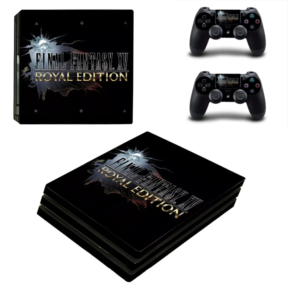 Final Fantasy Royal Edition Ps4 Pro Skin Sticker Per Playstation 4 Console E 2 Controller Ps4 Pro Skin Stickers Decalcomania In Vinile