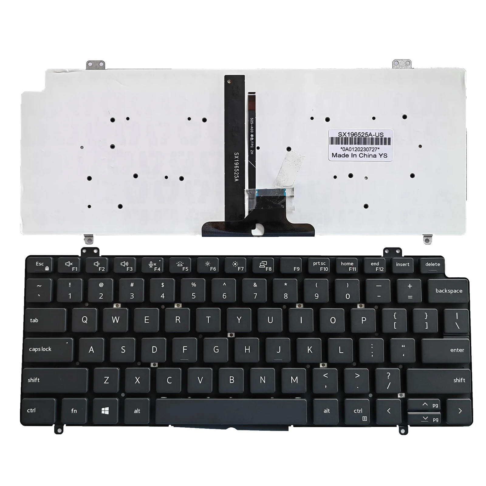 Per Tastiera Dell Latitude 7410 / 7410 2 In 1 Con Retroilluminazione Senza Cornice Nero Us