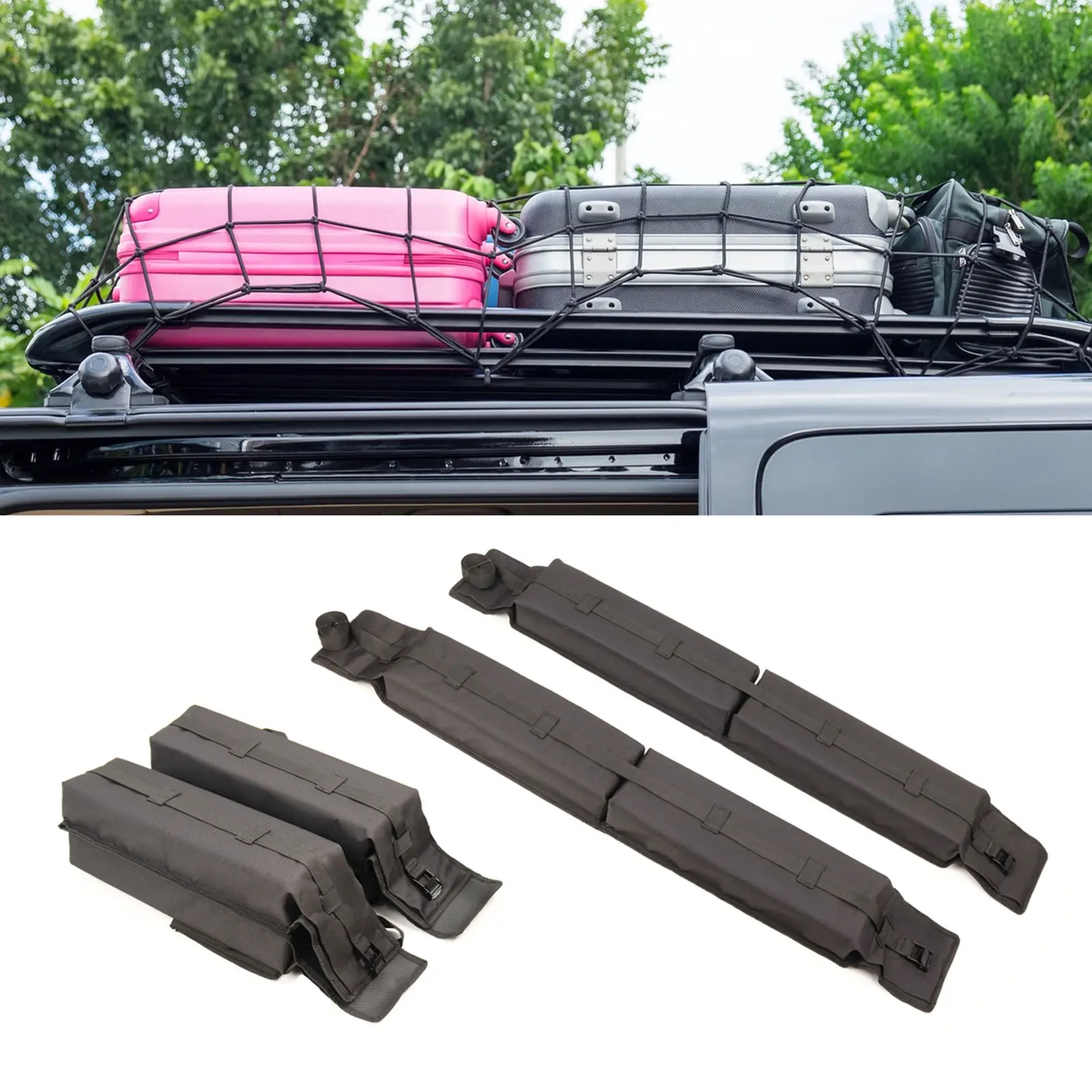 Universal Car Roof Bagagli Soft Rack Pads Per Kayak/Sup/Paddleboard/Canoa/Snowboard/Windsurf Car Surfboard Rack Accessorio