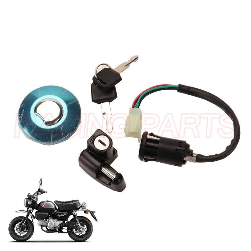 Monkey Bike Z50 Kit Interruttore Accensione A 4 Fili Tappo Chiave Blocco Serbatoio Carburante Per Honda Moto Monkey Bike Z 50