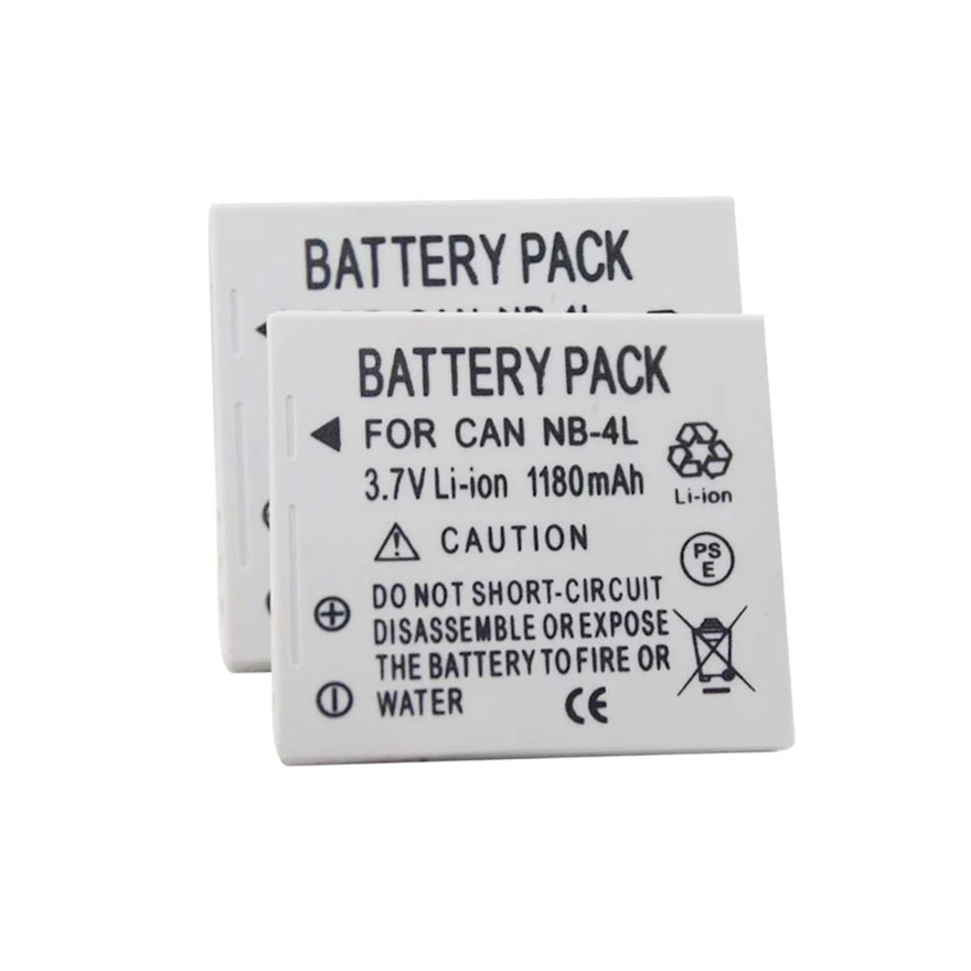 Nb-4L Batteria Nb4L Per Canon Ixus 30 40 50 55 60 65 80 I5 I7 100Is 110Is Sd960 Sd780 Tx1 Sd4 Wa60 Fotocamera Nb 4L 1180Mah
