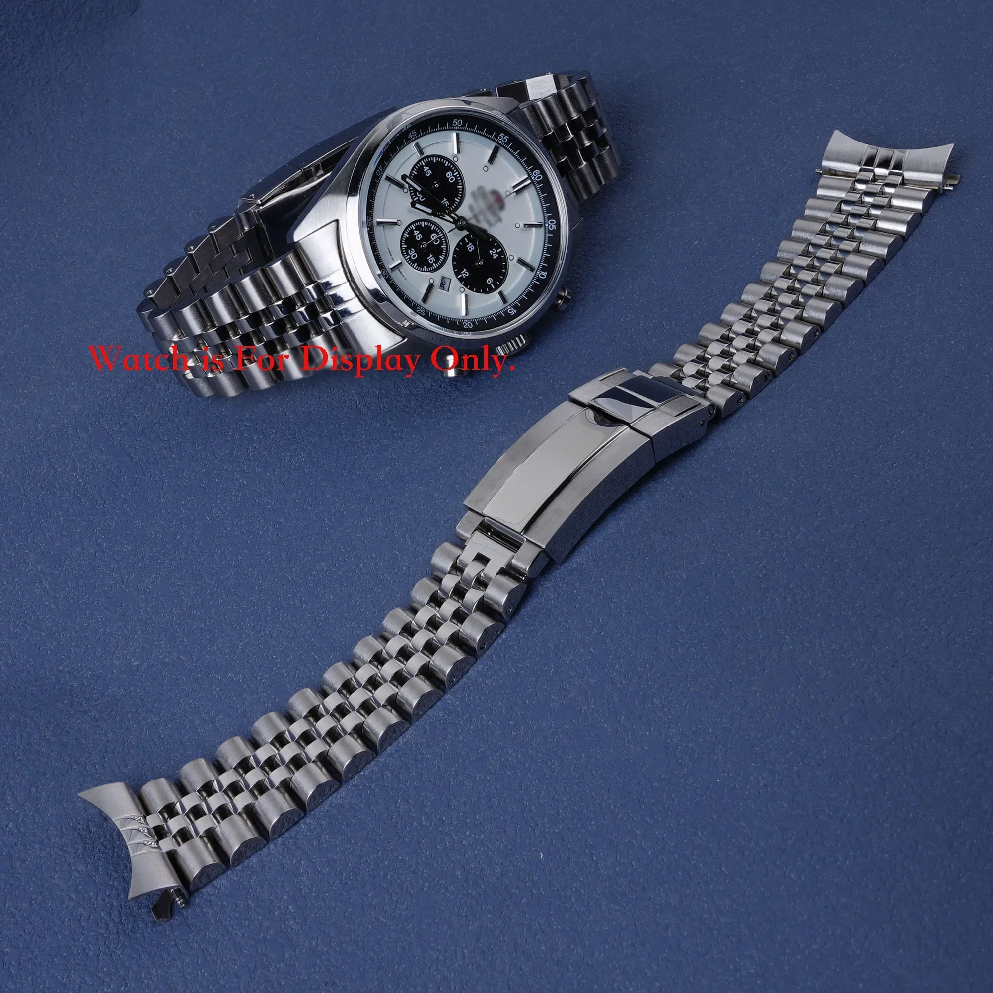 Cinturino Per Orologio Jubilee In Argento Da 22Mm Per Panda Solare Orient Neo 70'S Con Cinturino A Vite Solido E Chiusura Per Distribuzione Di Ostrich
