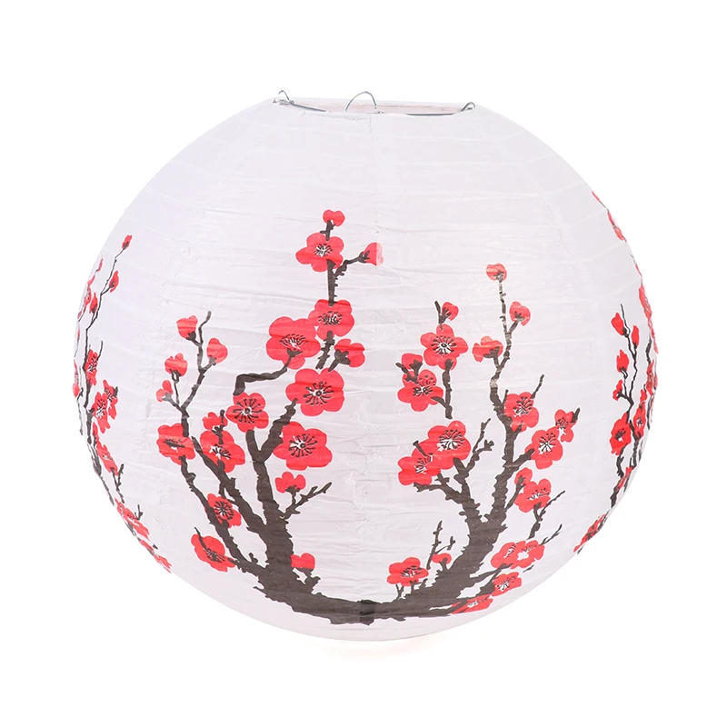 30Cm Plum Blossom Round Paper Lantern Paralume In Stile Orientale Cinese Light Restaurant Decorazione Per Feste Di Matrimonio Decorazioni Per La Casa