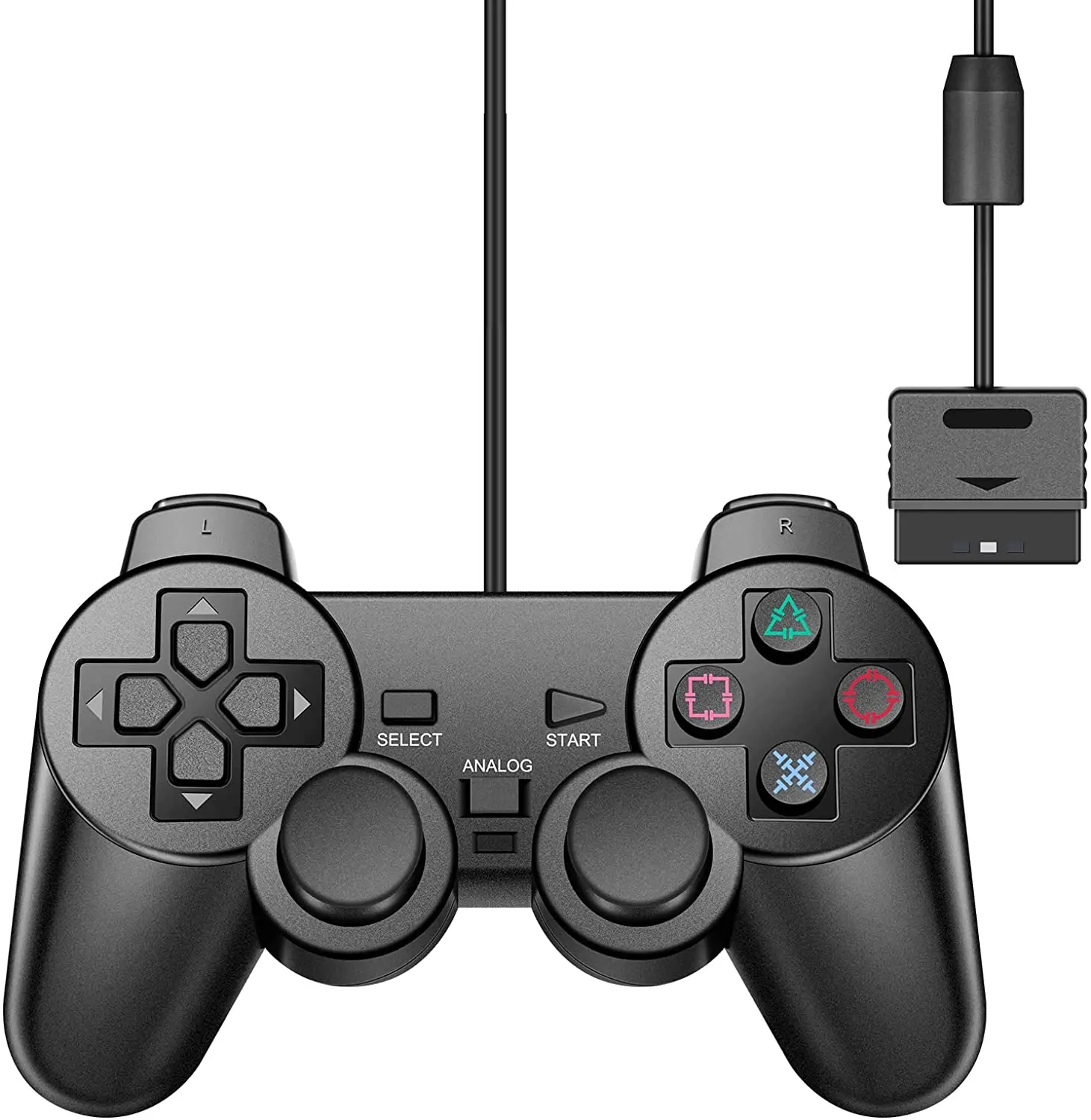 Controller Per Controller Cablato Ps2 Per Sony Playstation Ps2 Con Videogiochi Joypad Joystick Cablato Usb A Doppia Vibrazione