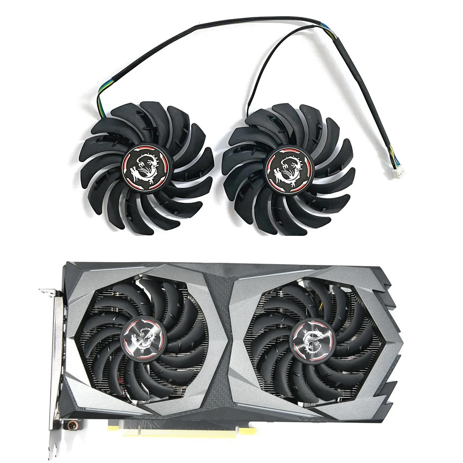 Muslimaur 85Mm 4Pin Gtx1660 Dispositivo Di Raffreddamento Grafico Per Msi Geforce Gtx 1650 Super 1660 1660Ti Gaming X Ventola Videokaart