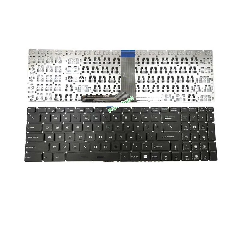 Tastiera Da Gioco Us No Retroilluminato E Cornice Stampa Bianca Per Msi Ge62 Ge72 Ge72-6Qd