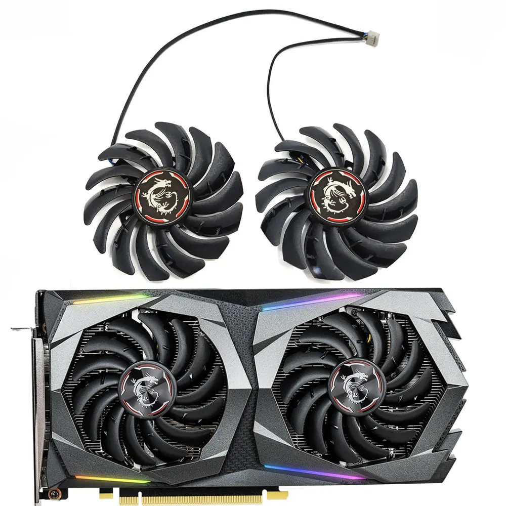 Nuova Ventola Gpu 85Mm Pld09210S12Hh Gtx 1650 1660, Per Msi Gtx 1650 1660Supe 、 Gtx 1650 1660 1660Ti Gaming X Scheda Grafica Ventola Di Raffreddamento