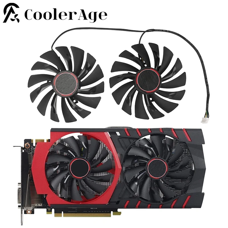 Nuova Ventola Della Scheda Video Per Msi Gtx 960 970 960 1060 Rx570 Gaming X 95Mm Ventola Di Raffreddamento Sostitutiva Della Scheda Grafica