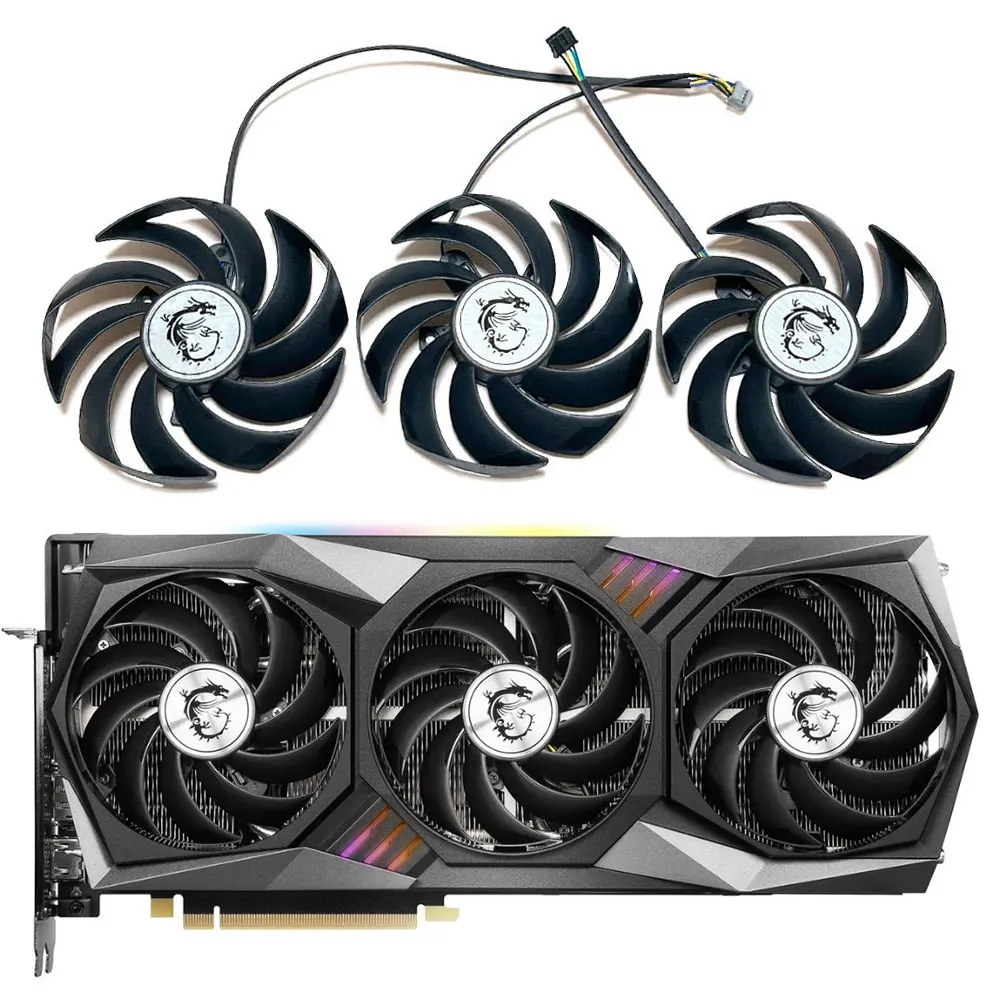 Nuova Ventola Di Raffreddamento Msi Rtx 3060Ti, 3070 Gaming X Trio, Per Msi Rtx 3070Ti, 3080, 3080Ti, 3090 Gaming X Trio Ventola Di Raffreddamento Del