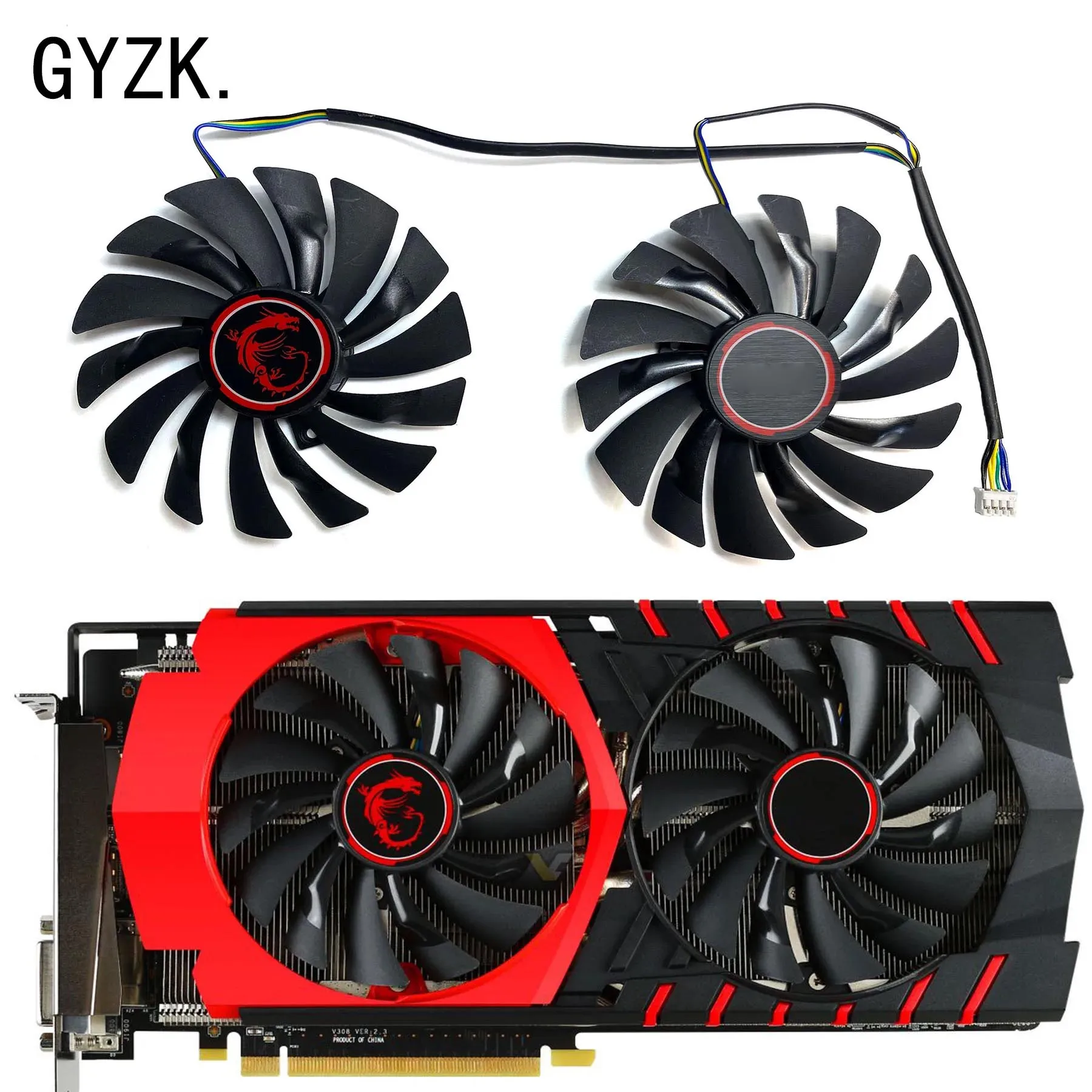 Nuovo Per Msi Radeon R9 390X 390 380 R7 370 8Gb Gaming Oc Ventola Di Ricambio Per Scheda Grafica Pld10010S12Hh