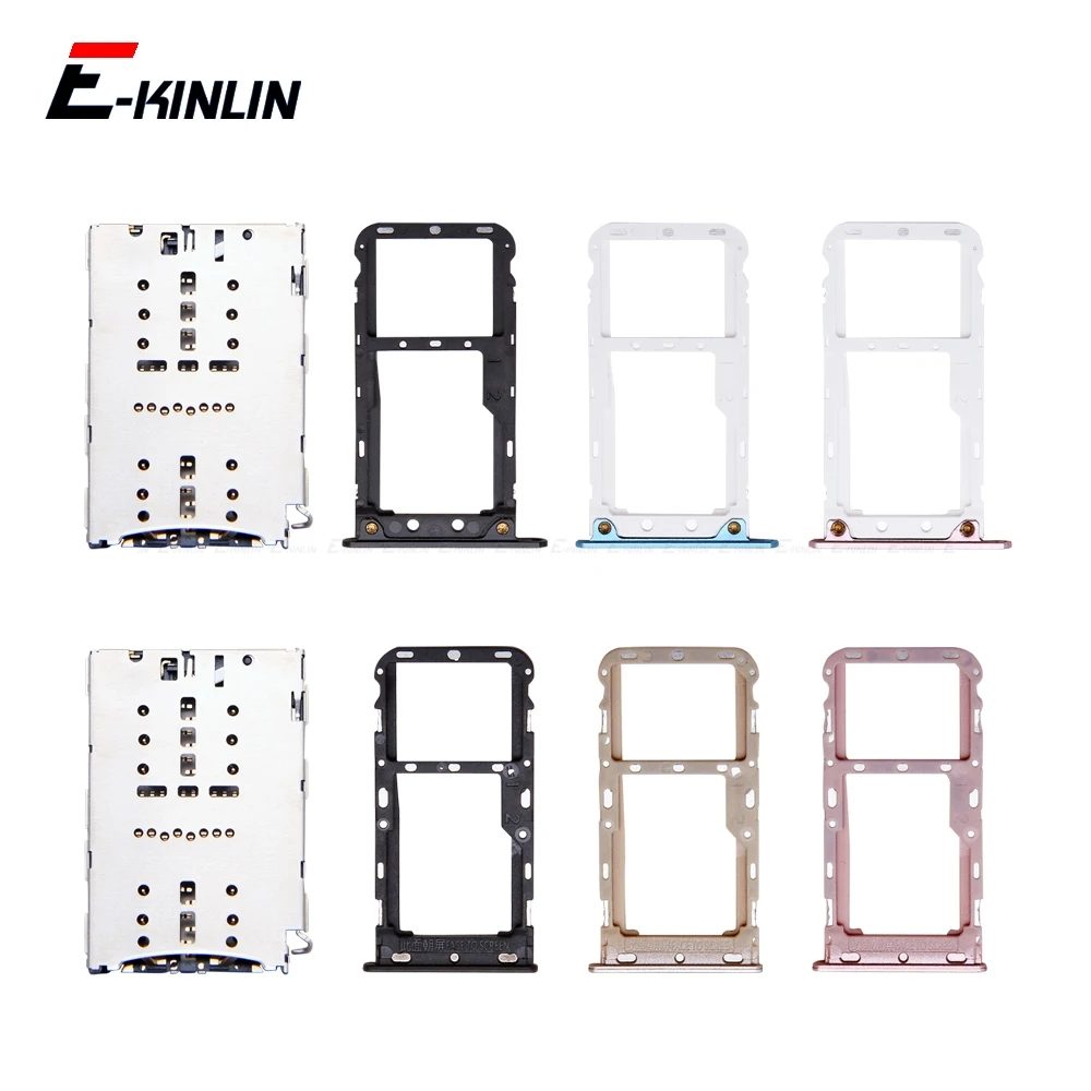 Lettore Di Slot Per Slot Per Supporto Per Scheda Micro Sd Sim Per Xiaomi Redmi 5 Plus Note 5 Pro Adapter Container Connector Parts