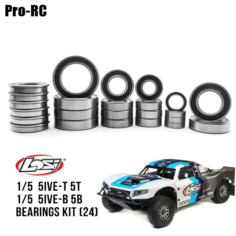 24 Pz Losi 1/5 5Ive-T 5T 5Ive-B 5B Kit Cuscinetti Completi Rc Car Part