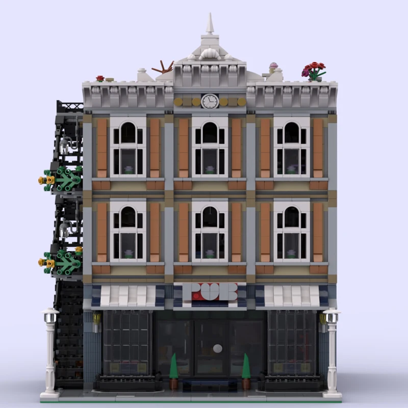 Creative Expert Town Square Bar Model Sostituzione Assembly Square Moc-10255 Modular Building Block Adulti Giocattoli Regalo Per Adolescenti