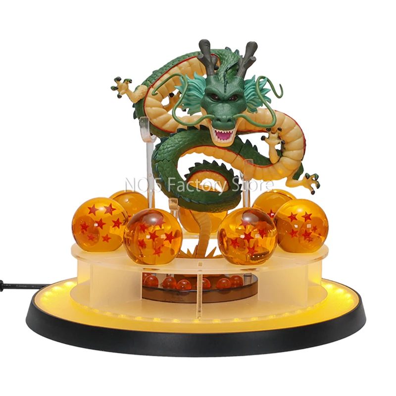 New Anime Dragon Ball Super Saiyan Shenlong Led Action Figures Luci Notturne Shenrou 7 Star Crystal Balls Model Toys Regalo Di Natale
