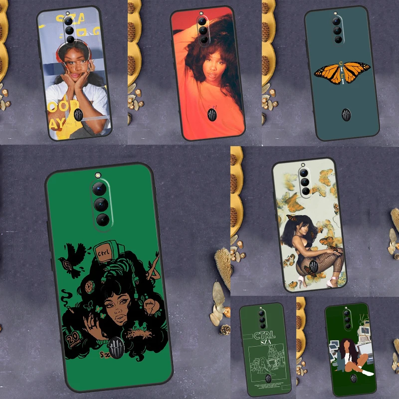 Sza Ctrl Album Alternativo Art Custodia Morbida Nera Per Zte Nubia Red Magic 8 Pro Plus 5G 5S 6R 6 6S 7 7S Pro Cover Posteriore