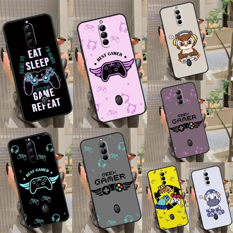 Eat Sleep Game Custodia Colorata Per Telefono Per Nubia Red Magic 6S 7S 8S Pro 5G 5S 6R Red Magic 6 7 8 Pro Plus Cover Coque