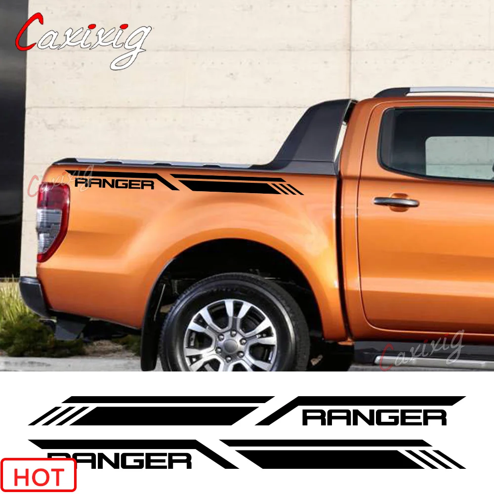 Adesivo Laterale Per Ford Ranger Raptor T6 Xlt T8 T7 Car Stripes Style Decor Decal Truck Cover In Vinile Accessori Per La Messa A Punto Automatica