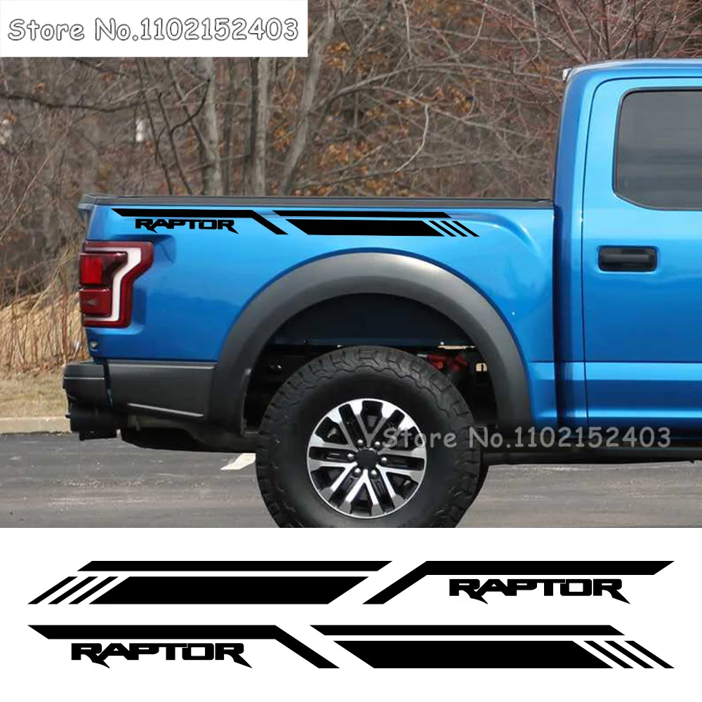 Adesivo Lato Letto Per Ford F150 Ranger Raptor Car Stripes Style Decor Decal Truck Copertura In Vinile Auto Tuning Accessori Fai Da Te