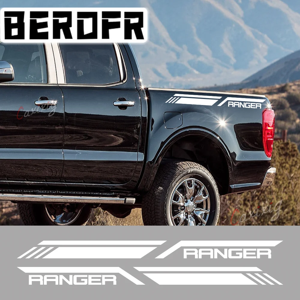 Adesivo Laterale Per Ford Ranger Raptor T6 Xlt T8 T7 Car Stripes Style Decor Decal Truck Cover In Vinile Accessori Per La Messa A Punto Automatica