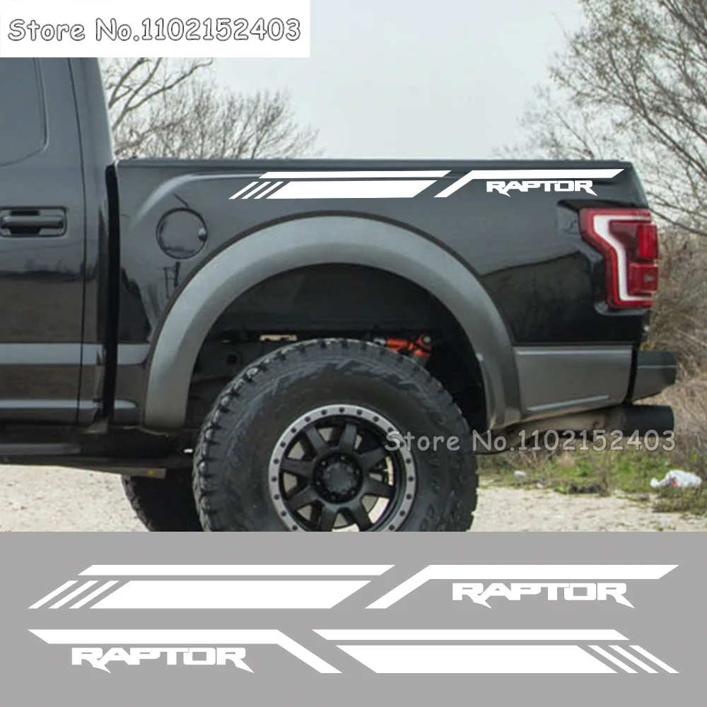 Adesivo Lato Letto Per Ford F150 Ranger Raptor Car Stripes Style Decor Decal Truck Copertura In Vinile Auto Tuning Accessori Fai Da Te