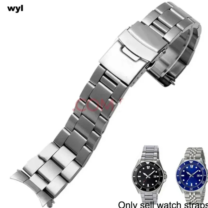 Cinturino In Metallo In Acciaio Per Immersione Per Casio Duro Mdv107-1A Mdv106-1A Parti Di Ricambio Per Cinturino Da Polso Per Orologio 22Mm