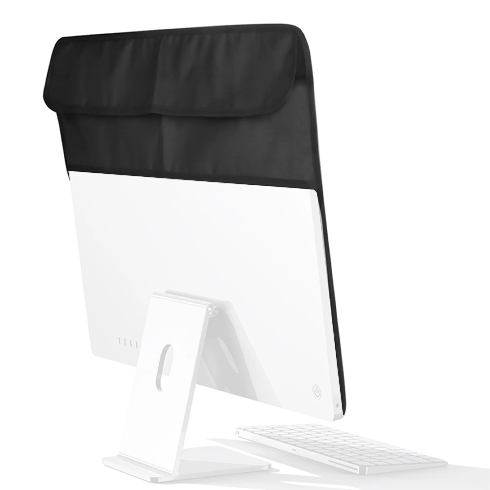 Nylon Pu Leather Monitor Antipolvere Computer Desktop Dust Cover Antipolvere Soft Protect Guaina Per Schermo Lcd Imac Da 24 Pollici