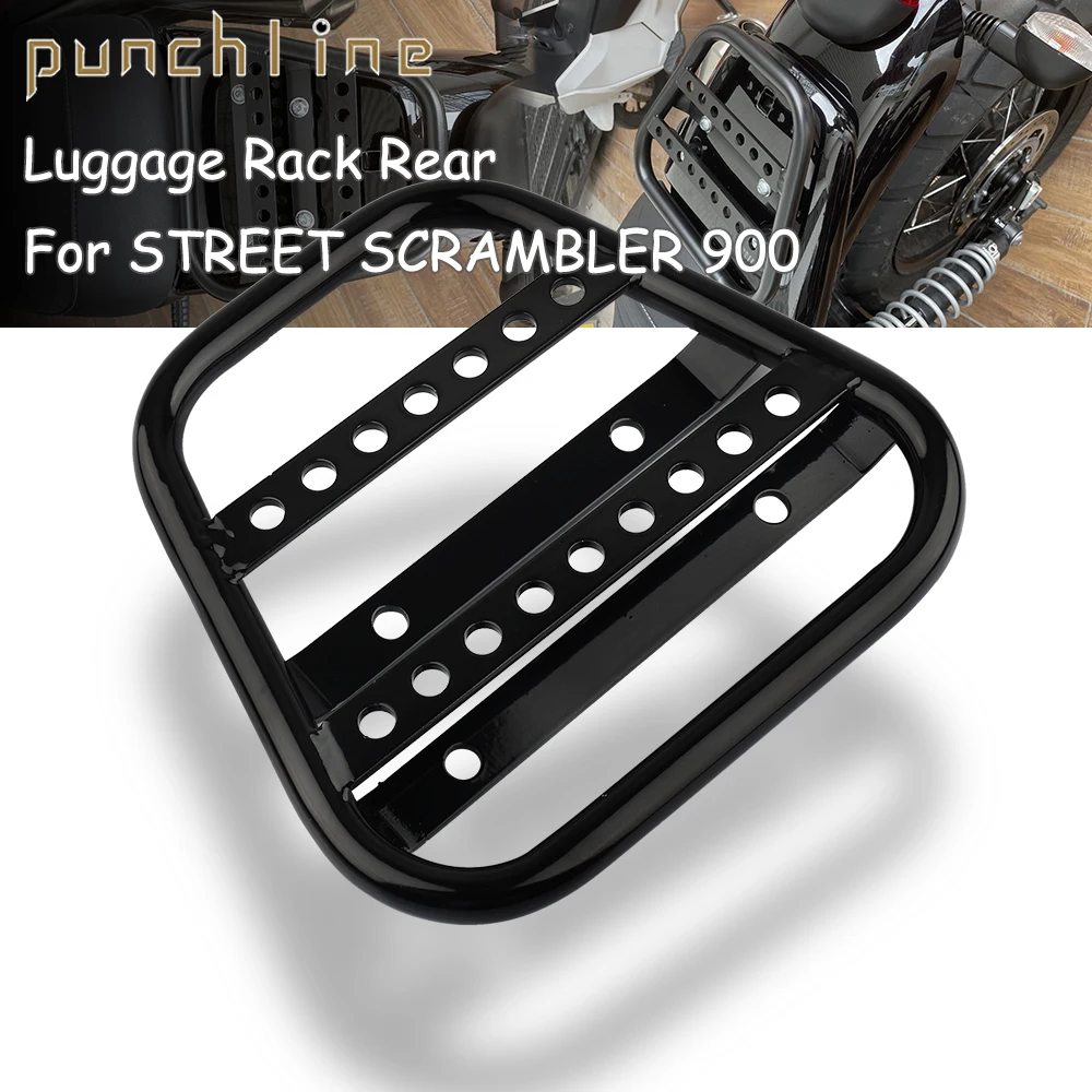 Misura Per Triumph Street Scrambler 900 2016-2022 Portapacchi Portapacchi Posteriore Portapacchi Top Box Valigia Carrier Board