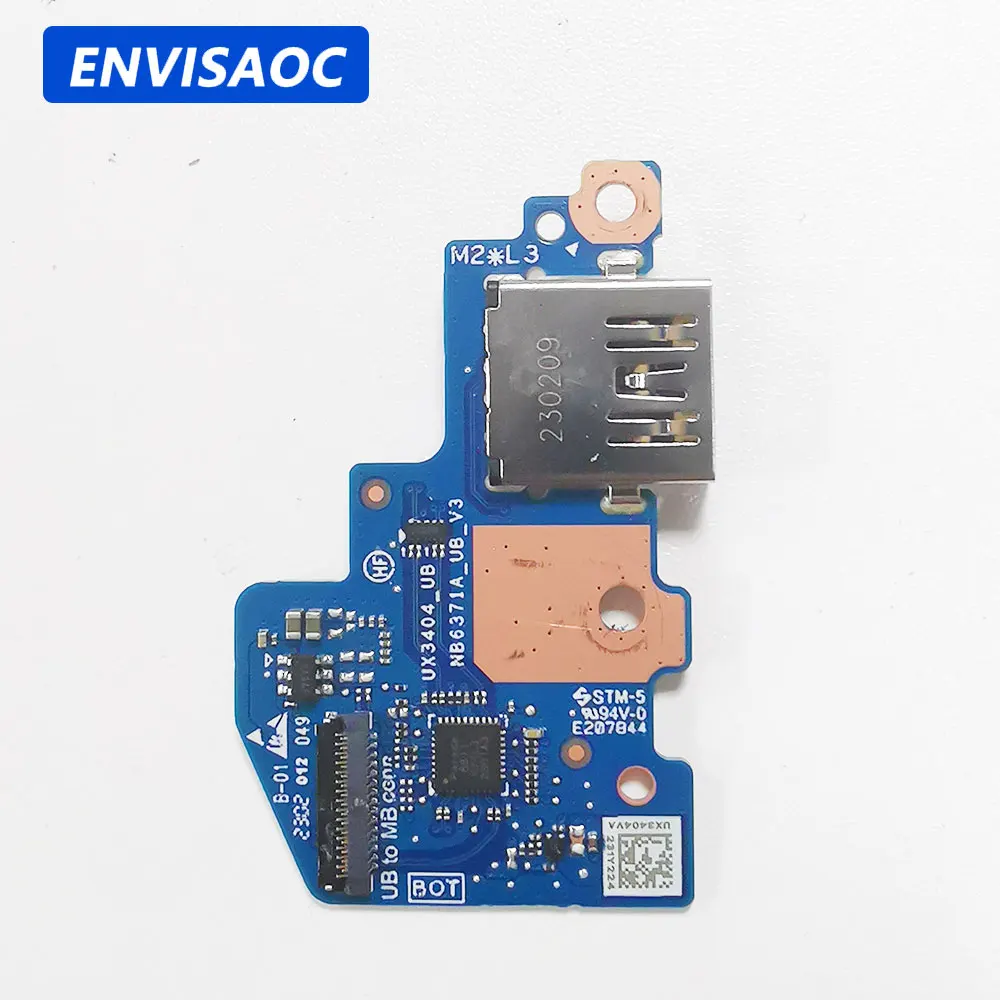 Per Asus Zenbook 14X Oled Ux3404 Ux3404V Ux3404Va Laptop Usb Jack Port Board Muslimah