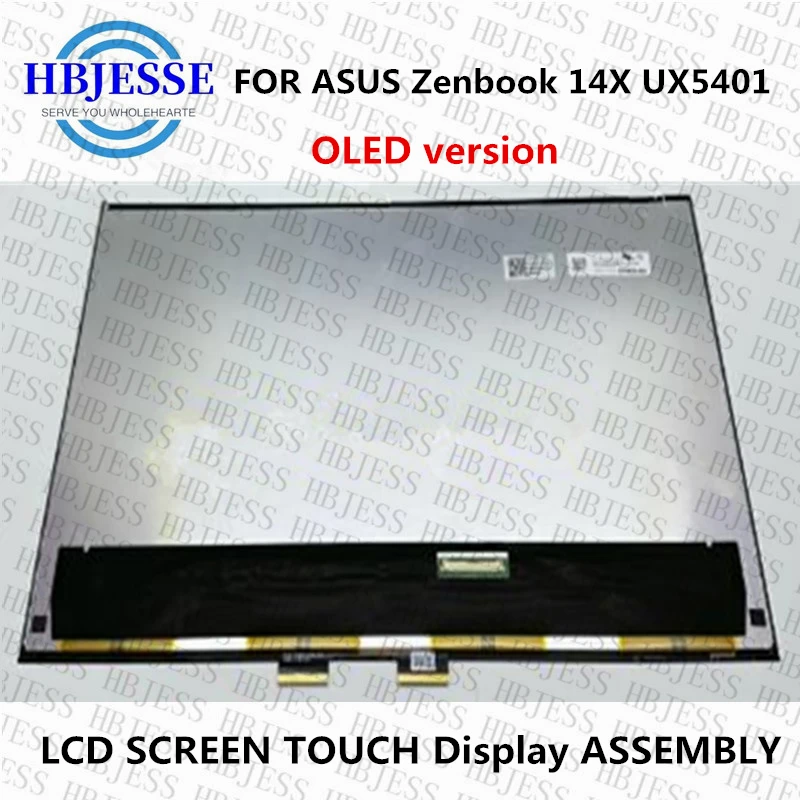Per Asus Zenbook 14X Oled Ux5401 Muslimum5401 Un5401 Muslimup5401 Up5401Ea Za Schermo Lcd Oled Touch Display Assembly