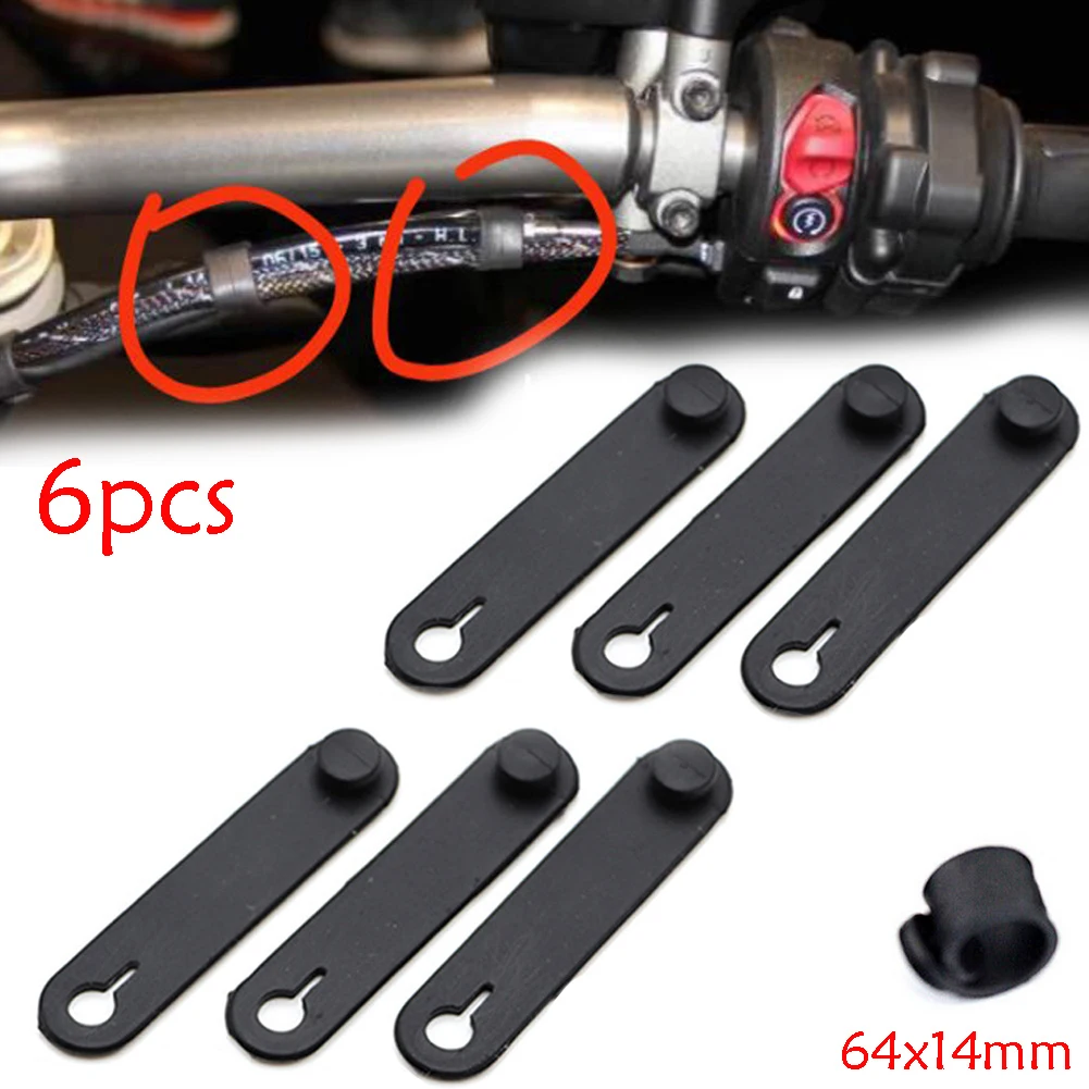 6 Pz Moto Telaio In Gomma Fissaggio Cavo Cablaggio Per Mini Moto Borse Laterali Per Moto Gl1800 S1000R F900R Bmw K100