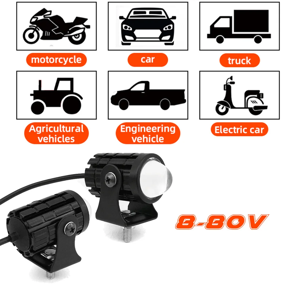 1 Pz Mini Moto Faro Faretto Doppio Colore Per Bmw F 800 Gs K100 Gs 800 K75 R1100S Gs 1200 Adventure G310Gs R 1250 Gs
