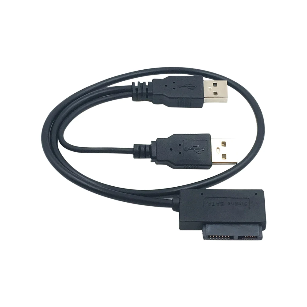 1 Pz Usb2.0 A Mini Sata Ii 7 + 6 Cavo Convertitore Adattatore 13Pin Per Laptop Windows 98Se/Me/2000/Xp/Vista,Mac, Slimline Drive