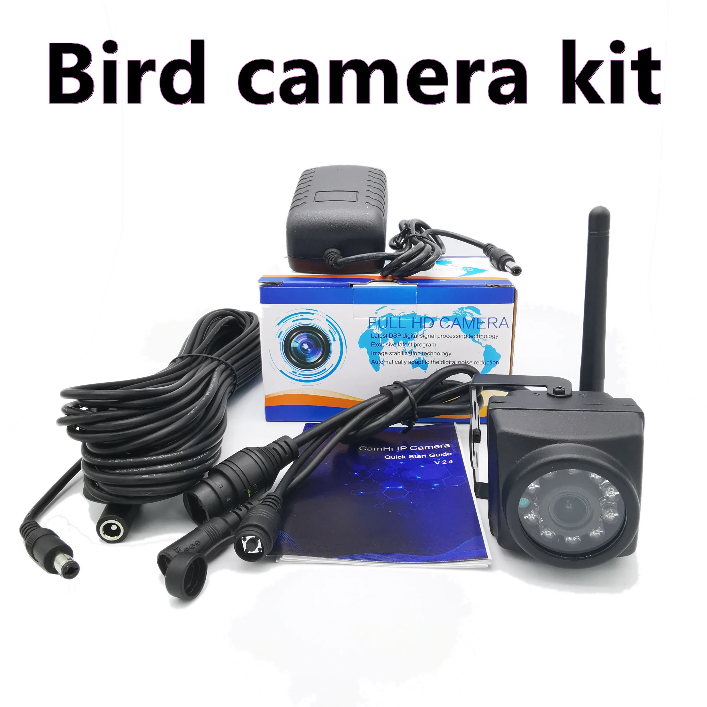 5Mp Audio Birdcam Kit 1080P Visione Notturna Outdoor Wifi Ip Kamera Nest Bird Watching Camera Set Kit Wifi Pickup Impermeabile Camhi