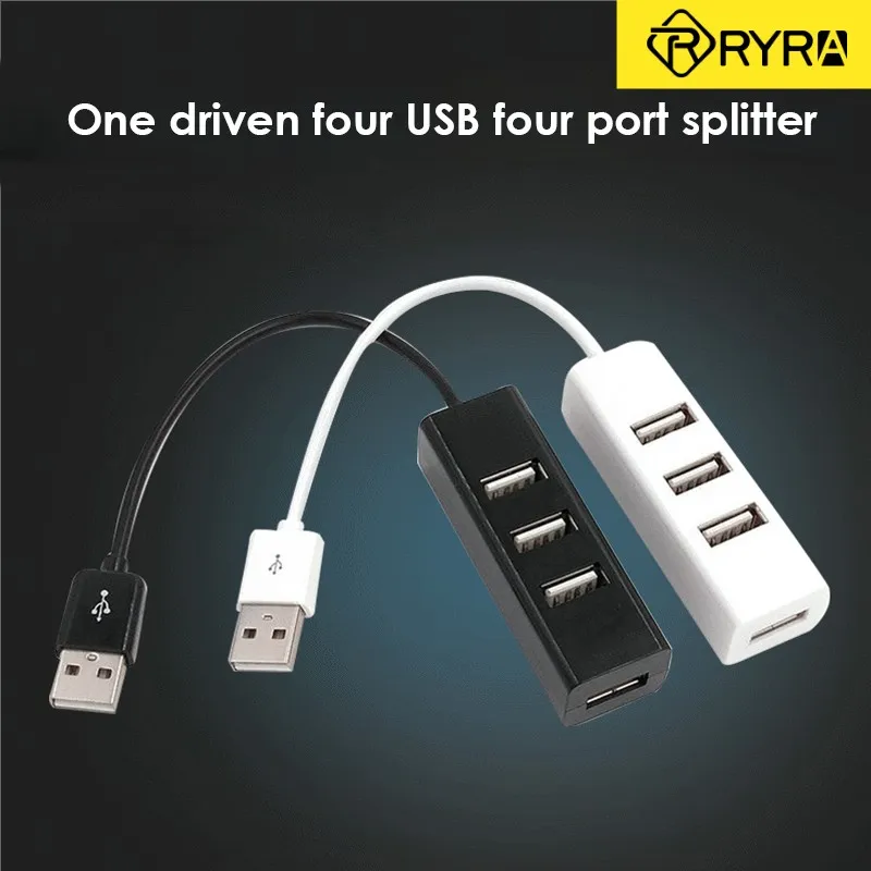 Ryra Piccolo Hub Usb Docking Station Usb Splitter Mini Piccolo 4 Porte Usb 2.0 Hub Per Notebook Pc Desktop Mac Accessori Per Il Portatile