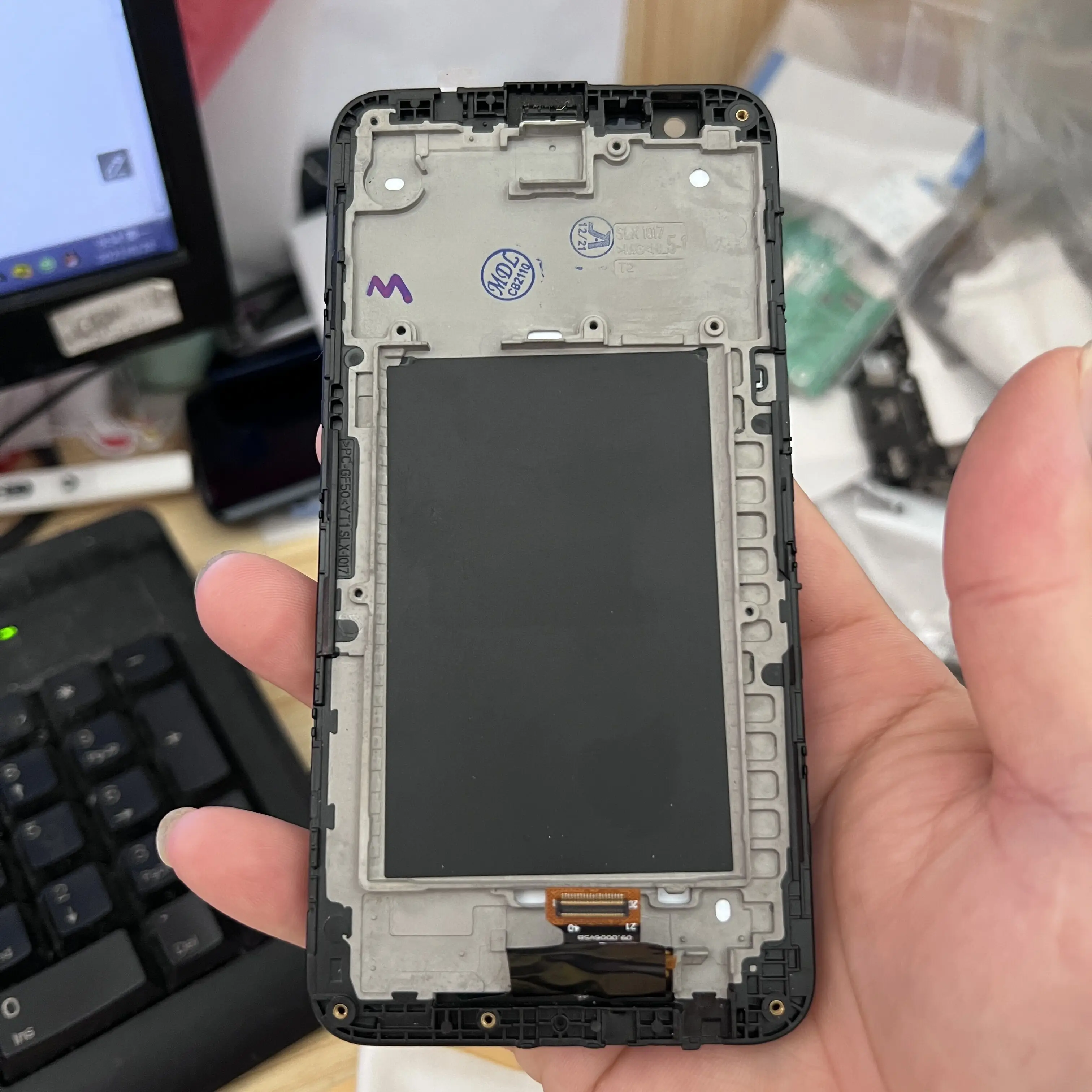 Display M250Ds Da 5.3 Pollici Per Lg K10 2017 Lcd Touch Screen Digitizer M250 M250N M250M Assemblaggio Con Cornice X400 Lgm-K121K Lgm-K121L