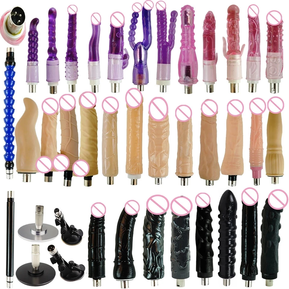 28 Tipi Di Attacco Per Macchina Del Sesso Tradizionale 3Xlr 3 Poli Attacco Dildo Ventosa Masturbazione Del Sesso Macchina Per L'Amore Per Le Donne Uom