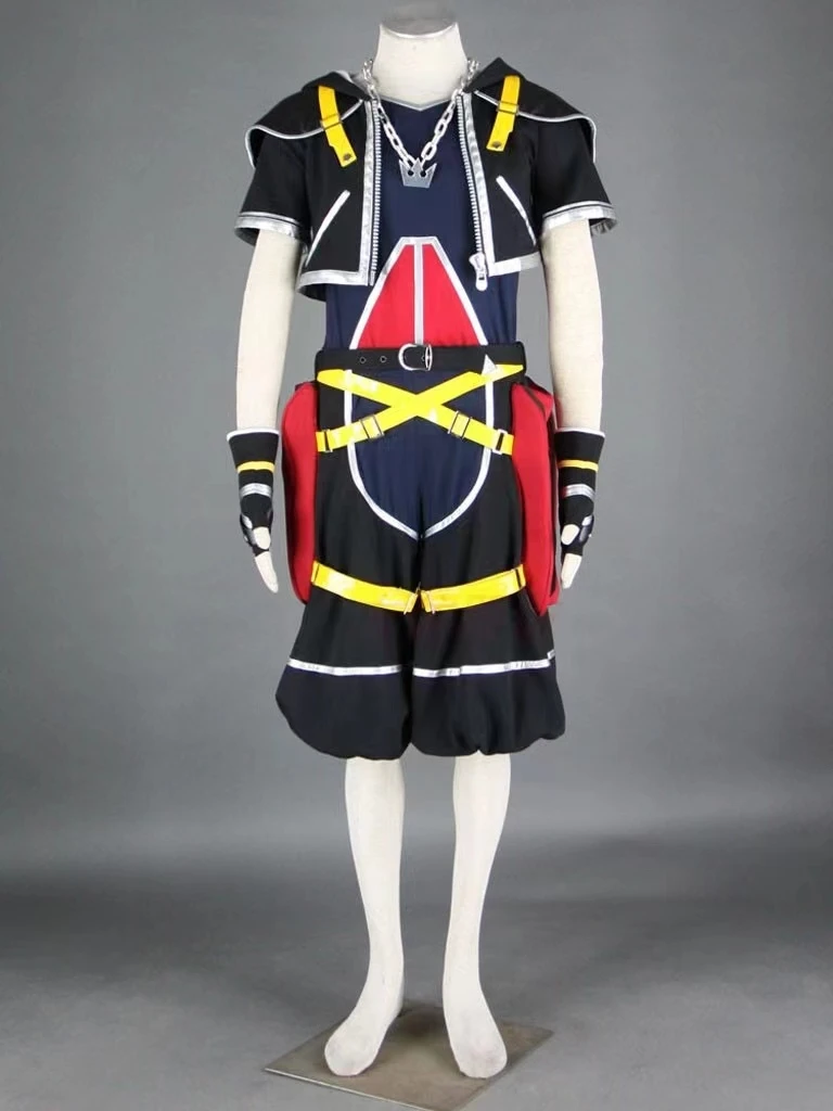 Anime Kingdom Hearts Cosplay - Kingdom Hearts 2 Sora Costume Cosplay Con Collana
