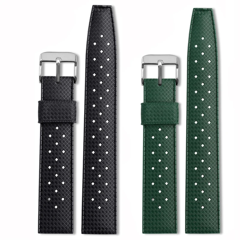 Per Seiko Prospezione Serie Mdv-106 Cinturino Sla017 Sla037 Bracciale Subacqueo In Silicone 20Mm 22Mm Cinturino In Gomma Water Ghost Nero Verde