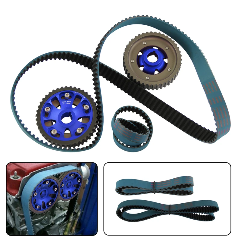 Regolabile Cam Gears W/Cinghia Di Distribuzione Per 93-01 Honda Prelude H22 Dohc Vtec