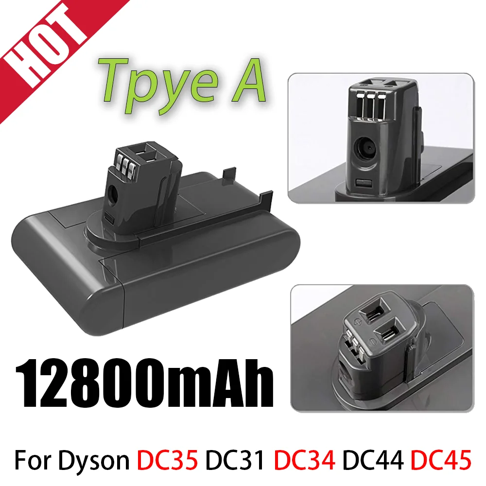 Batterie Li-Ion 22.2V , 12800Mah , Pour Aspirateurs Dyson Dc35, Dc45 Dc31, Dc34, Dc44, Dc31 Animal, Dc35 Animal,917083 01