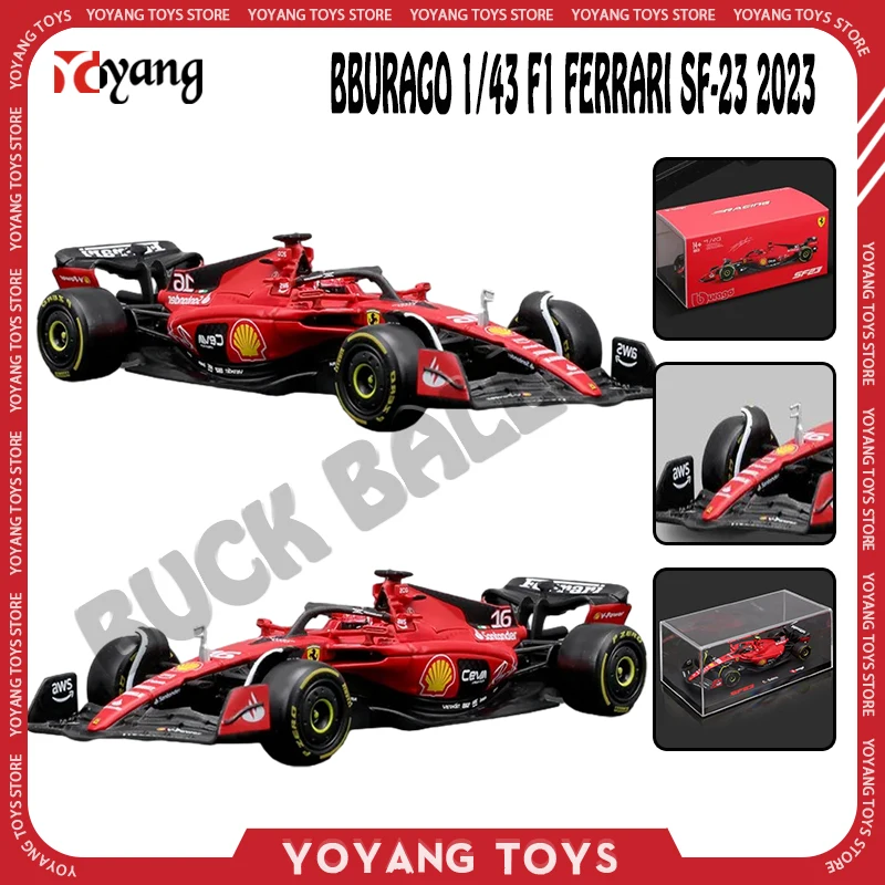 Bburago Scala 1/43 F1 Ferrari Sf-23 2023 Racing #16 #55 Leclerc Leclerc Formula 1 Modelli Pressofusi In Lega Auto Ferrari Boy Car Toys
