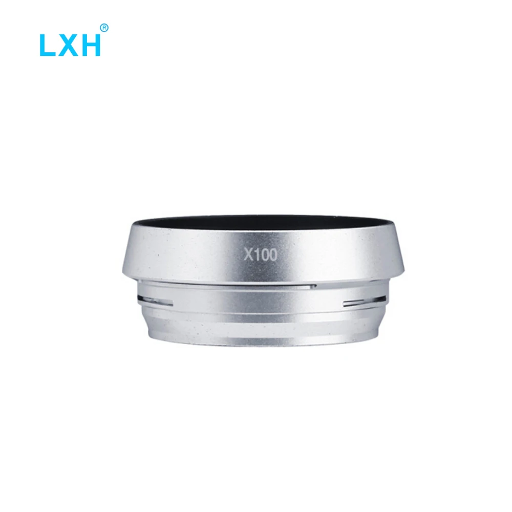 Lxh X100 Fotocamera In Metallo Paraluce A Vite Anello Adattatore 49Mm Per Fujifilm Fuji X100 X100S X100T X100F X70 Sostituisce Fujifilm Lh-X100