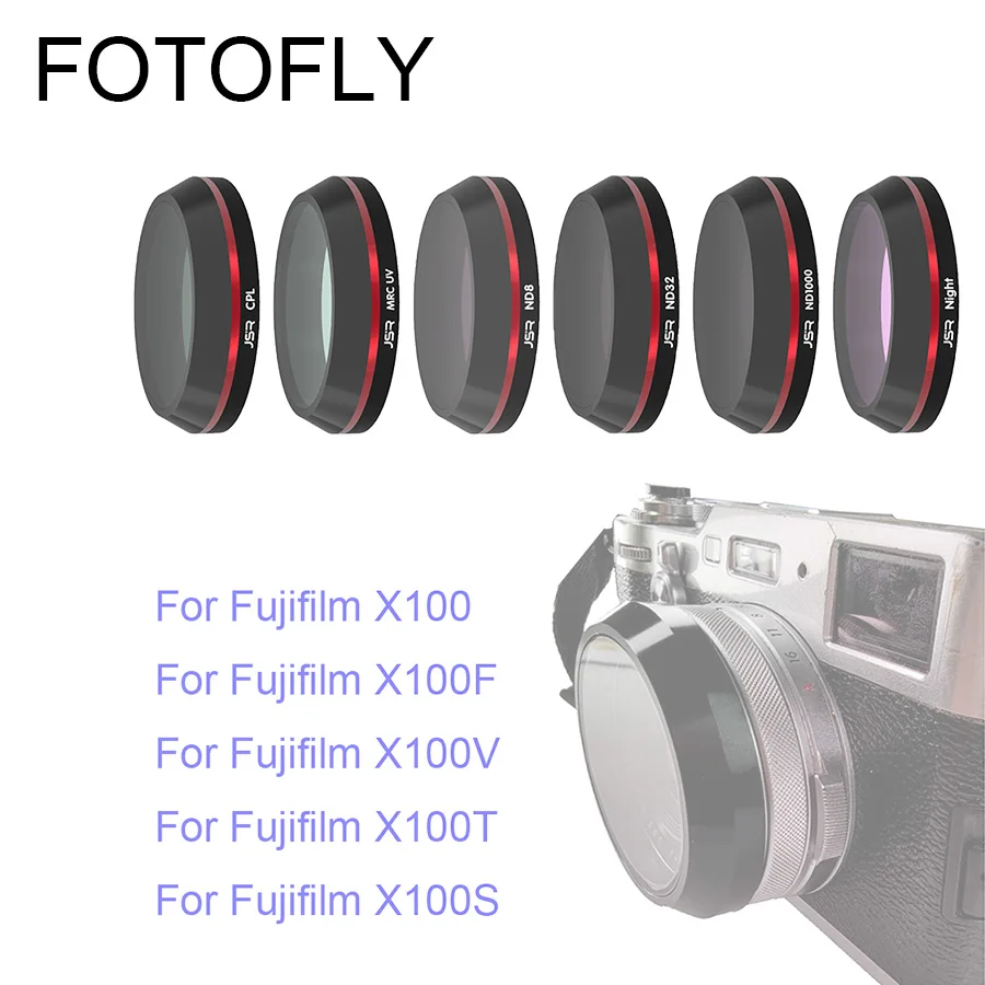 Filtri Per Fotocamere Per Fujifilm X100F/S/T/V Cpl Uv Nd 4 8 16 32 1000 Filtro Per Lenti Notturne A Stella Per Fuji Finepix X100 Accessori Per Fotocam