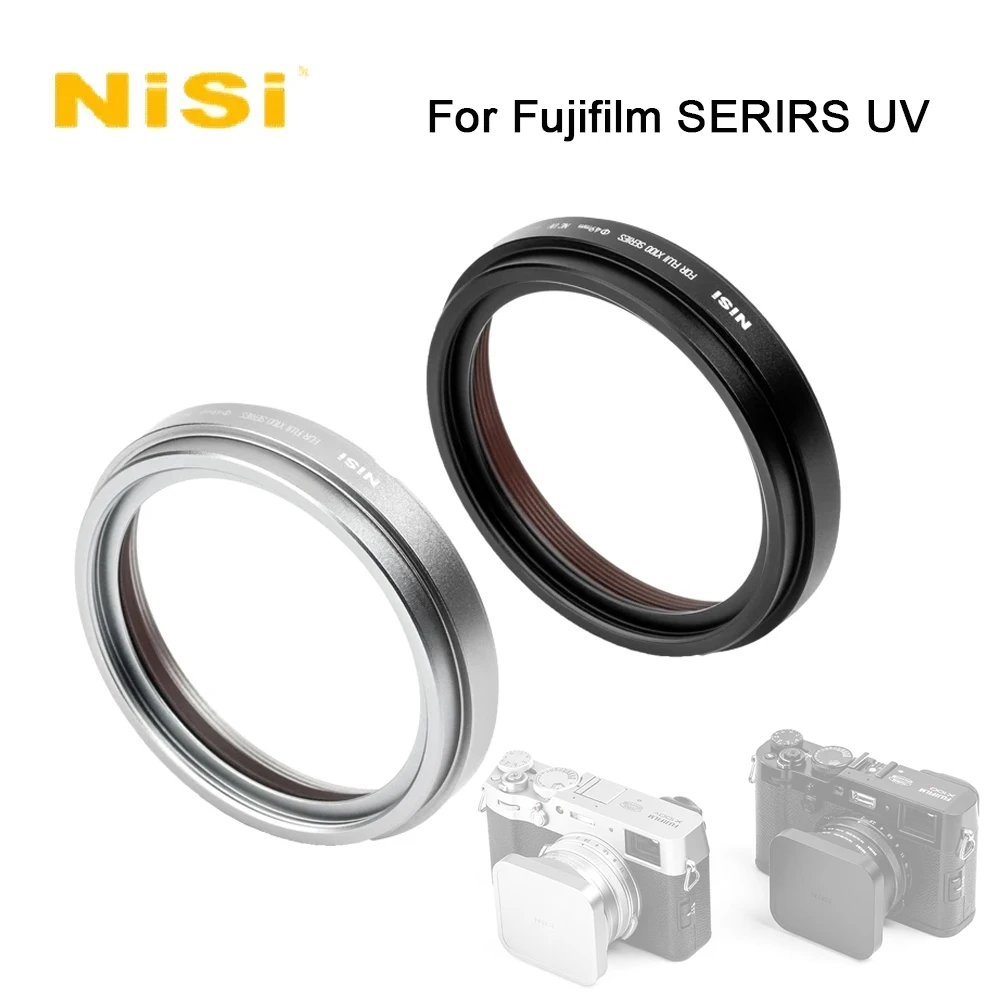 Nisi Per Fujifilm Serirs Filtro Uv Mc Multi-Layer Coating Adapter Light Shield Per Fuji X100 X100V X100F X100T X100S