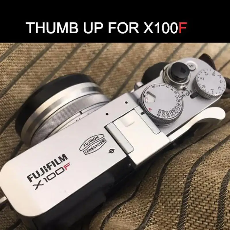 Per Fuji X100F Fujifilm X100F X100T Xe3 Copriscarpe Caldo Colore Argento Alluminio Thumb Up Poggiapiedi In Metallo Impugnatura Per Pollice