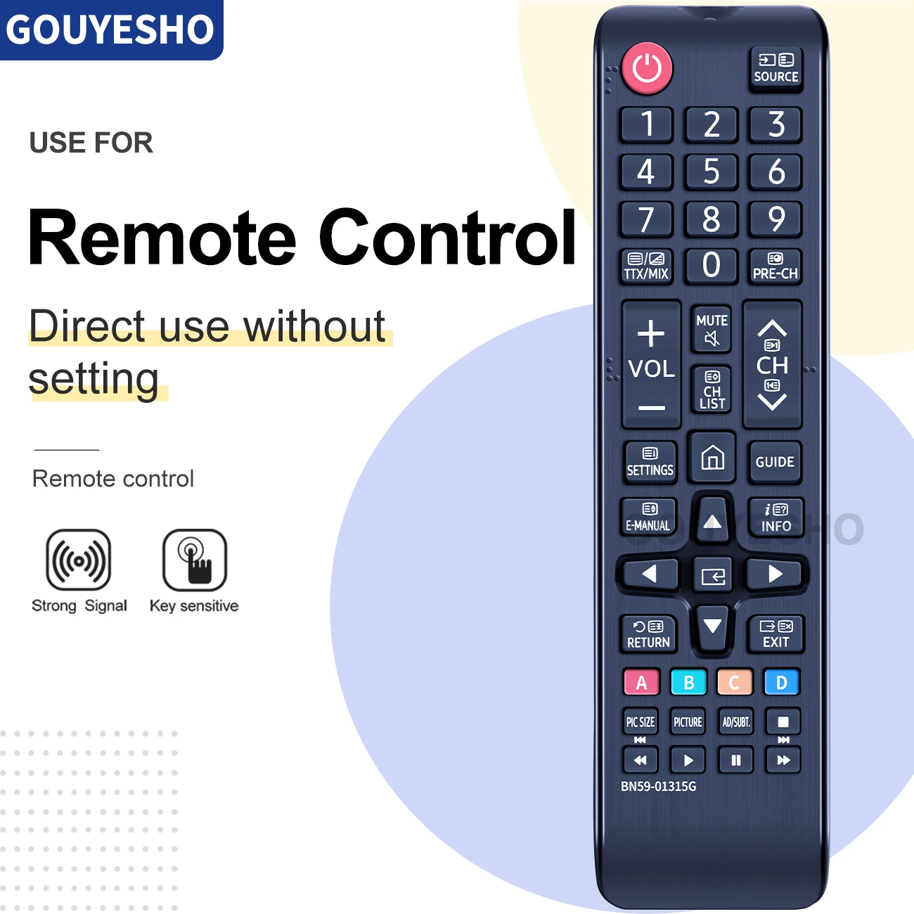 Nuovo Telecomando Per Samsung Bn59-01315G Ue32T5300 Ue43Tu7000 Muslimexmuslimexmuslimah 4K Uhd Smart Tv