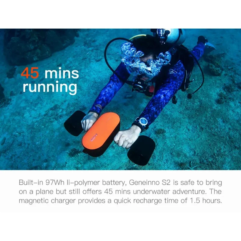 Camoro 45 Minuti 350W Sottomarino Elettrico Subacqueo Scuba Diving Seascooter Seadoo Sea Bob Jet Ski Motore Ad Acqua Elica Attrezzatura